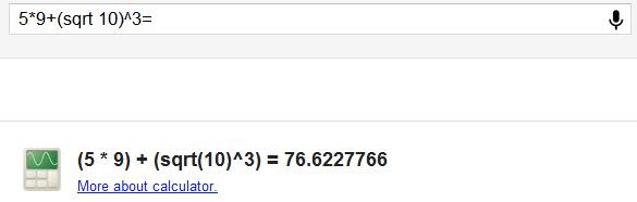 calculator google